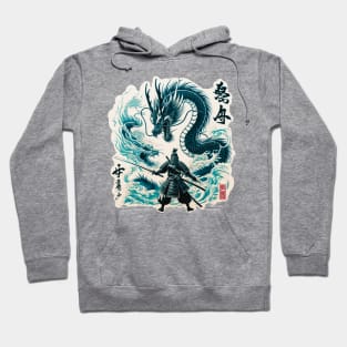 Honorable Samurai Against the Dragons Hoodie